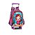 Mochila Escolar Feminina C/ Rodinhas Sereia Paetê Clio Roxo - Imagem 1