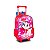 Mochila Escolar Feminina Rodinhas Nini Vermelho Clio Style - Imagem 1