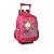 Mochila Infantil Escolar Menina Paetê Carrinho Vermelho Clio - Imagem 1
