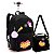 Mochila de Rodinhas e Lancheira Preta Colorup - Seanite - Imagem 1