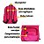 Mochila Dermiwil Capricho Rosa bolso p/ Notebook Escolar - Imagem 4