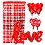 Cortina Metalizada + Balões Love Vermelho Decorativos Festas - Imagem 1
