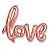 Kit Love Balao Metalizado + Cortina Rose Decorativas - Imagem 3