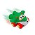 Brinquedo Verde para banho e mordedor p bebê - Divertoys - Imagem 2
