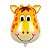 Balão Animal Metalizado Tema Girafa 16'' Polegadas - Imagem 1