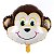 Balão Animal Metalizado Tema Macaco 16'' Polegadas - Imagem 1