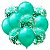 Kit Balão Green Mix Party com Confete Verde Decorações 10un - Imagem 1
