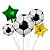 Kit Balão Bolas Futebol Party Cores Decorações 5un - Imagem 1