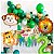 Kit 5 Balões Animais Metalizados Tema Safari 16'' - Imagem 3