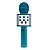Brinquedo Microfone Star Voice Karaokê Via Bluetooth Azul - Imagem 1
