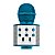 Brinquedo Microfone Star Voice Karaokê Via Bluetooth Azul - Imagem 2