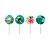 8Un Toppers p/ Doces Decorativos Festa Tropical Junco - Imagem 1