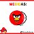 Prato Redondo Descartável Angry Birds 18cm C/ 8 Un - Imagem 2
