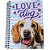 Caderno 96 Folhas Aramado I love Dog - Imagem 1