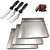 Kit Confeiteiro 3 formas Brownie + 3 Espátulas Inox - Imagem 1