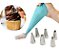 Kit Conf Cupcake 1 Metal 2 Papel 1 Saco 1 fouet Rosa 25cm - Imagem 3