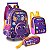 Kit Mochila Carrinho Lancheira Estojo Bolofofos Polvo Clio - Imagem 1