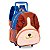 Mochila Escolar de Rodinha Cachorrinho Marrom Infantil Clio - Imagem 1