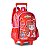Kit Mochila Rodas, Lancheira e Estojo Duplo Gi Neto Vermelha - Imagem 2
