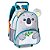 Kit Mochila de Rodinha + Lancheira Coala Cinza Infantil Clio - Imagem 2