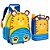Kit Mochila de Rodinha + Lancheira Tigre Amarelo Clio - Imagem 1