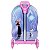 Mochila 3D Elsa de Rodinhas + Lancheira Infantil Frozen Azul - Imagem 5