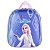 Mochila 3D Elsa de Rodinhas + Lancheira Infantil Frozen Azul - Imagem 6