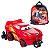 Mochila 3D de Rodinhas + Lancheira Cars Mcqueen Vermelha - Imagem 1