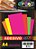 Papéis Adesivo Neon A4 210x297mm Pink 20F 100g - Imagem 1