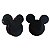 10Un Caixinhas Figura Ratinho Lembrancinha Preto 7x3cm - Imagem 1