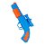 Brinquedo Lançador Pistola de Dardos Azul - Imagem 2