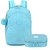 Kit Mochila de Costas e Estojo Crinkle UP4YOU Azul - Luxcel - Imagem 1