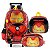 Kit Mochila Roda Lancheira e Estojo Duplo Iron Man Mascara - Imagem 1