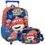 Kit Mochila Rodinhas e Lancheira Super Wings Vermelha - Imagem 1