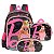Kit Mochila Costas + Lancheira e Estojo Duplo Barbie c/ Led - Imagem 1