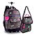 Kit Mochila de Rodinhas + Lancheira + Estojo Box RB Rosa - Imagem 1
