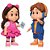Kit Bonecos Maria Clara e JP Com Som - Baby Brink - Imagem 1