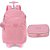 Kit Mochila de Carrinho e Estojo Crinkle Rosa UP4YOU - Imagem 1