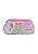 Kit Mochila de Rodinha e Estojo Barbie Coelho rosa - Luxcel - Imagem 2