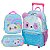 Mochila Rodinhas + Lancheira + Estojo Panda Rainbow Pack Me - Imagem 1