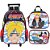 Kit Mochila Rodinhas Estojo Lancheira Boruto Vermelho Luxcel - Imagem 1