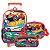 Kit Mochila Rodinha, Lancheira e Estojo Hot Wheels Vermelha - Imagem 1