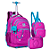 Mochila Rodinha + Lancheira + Estojo Box RB Roxo Matelassê - Imagem 1
