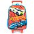 Kit Mochila Rodinha Lancheira e Estojo Hot Wheels Azul Claro - Imagem 2