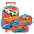 Kit Mochila Rodinha Lancheira e Estojo Hot Wheels Azul Claro - Imagem 1