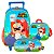 Kit Mochila Rodinha Lancheira e Estojo Super Mario Azul - Imagem 1