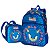 Kit Mochila Costa + Lancheira Sonic Azul Geomaze Brilhosa - Imagem 1