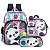 Kit Mochila Costa, Lancheira E Estojo Panda Preto Up4You - Imagem 1