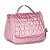 Mochila de Rodinhas Rosa RB + Lancheira + Estojo Box - Imagem 4