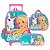 Kit Mochila Rodinha Lancheira E Estojo Barbie Unicórnio Rosa - Imagem 1